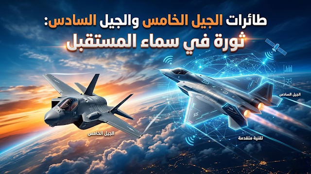 طائرات الجيل الخامس والجيل السادس: ثورة في سماء المستقبل