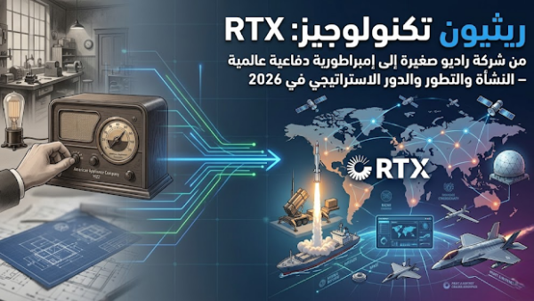 ريثيون تكنولوجيز RTX: من شركة راديو صغيرة إلى إمبراطورية دفاعية عالمية – النشأة والتطور والدور الاستراتيجي في 2026