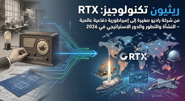 ريثيون تكنولوجيز RTX: من شركة راديو صغيرة إلى إمبراطورية دفاعية عالمية – النشأة والتطور والدور الاستراتيجي في 2026