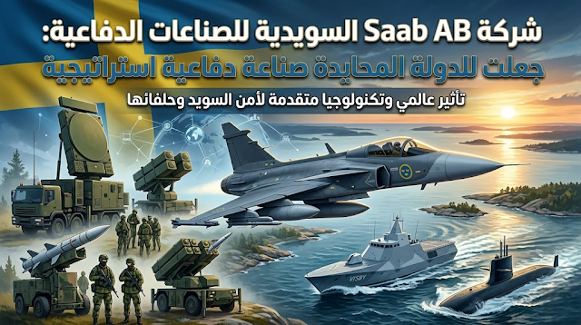 شركة Saab AB السويدية للصناعات الدفاعية: جعلت للدولة المحايدة صناعة دفاعية استراتيجية