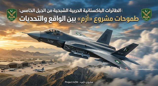 صناعات الطائرات الباكستانية الحربية الشبحية من الجيل الخامس: طموحات مشروع «أزم» بين الواقع والتحديات