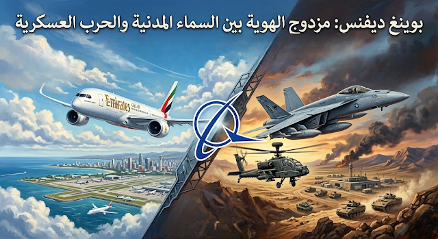 شركة بوينغ ديفنس: مزدوج الهوية بين السماء المدنية والحرب العسكرية