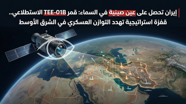 إيران تحصل على عين صينية في السماء: قمر TEE-01B الاستطلاعي.. قفزة استراتيجية تهدد التوازن العسكري في الشرق الأوسط