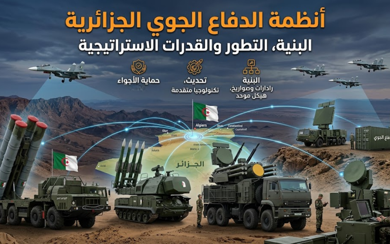 أنظمة الدفاع الجوي الجزائرية: البنية والتطور والقدرات الاستراتيجية