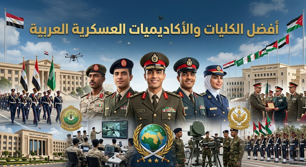 أفضل الكليات والأكاديميات العسكرية العربية: دليل شامل للراغبين في الالتحاق بالمؤسسات العسكرية