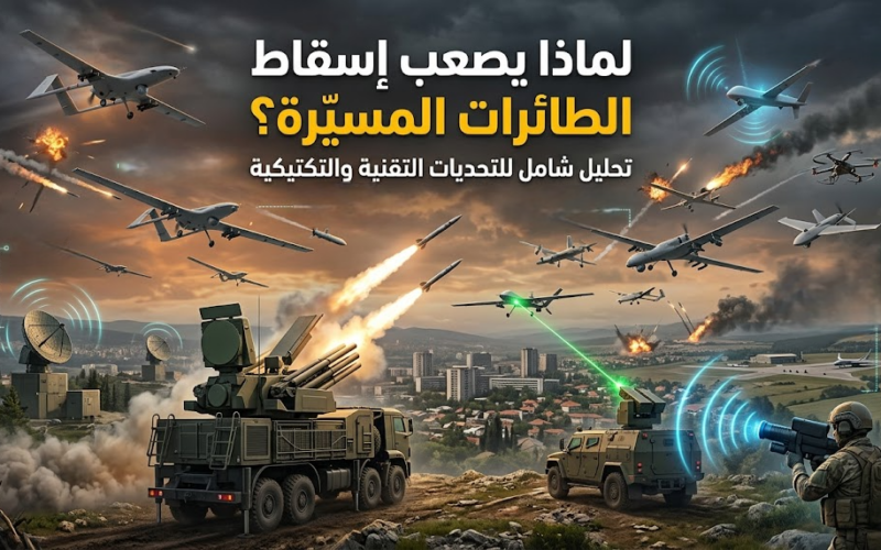 لماذا يصعب إسقاط الطائرات المسيّرة؟ تحليل شامل للتحديات التقنية والتكتيكية