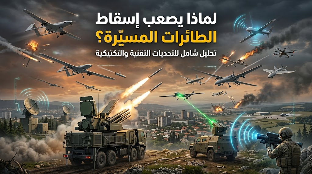 لماذا يصعب إسقاط الطائرات المسيّرة؟ تحليل شامل للتحديات التقنية والتكتيكية